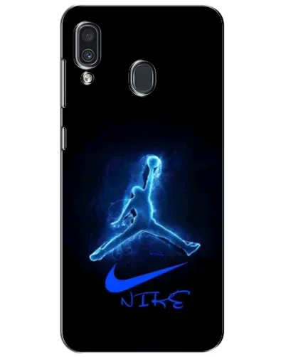 Чехол для Samsung Galaxy A30 2019 (A305F) с картинкой «Jordan Neon Blue»