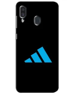 Чехол для Samsung Galaxy A30 2019 (A305F) с картинкой «Adidas Cyan Logo»