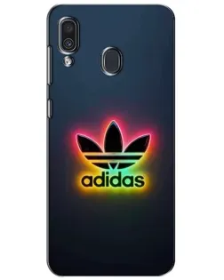 Чехол для Samsung Galaxy A30 2019 (A305F) с картинкой «Неоновый Adidas»