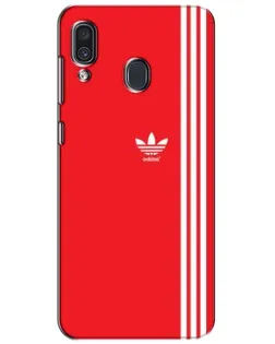 Чехол для Samsung Galaxy A30 2019 (A305F) с картинкой «Красный минимализм Adidas»