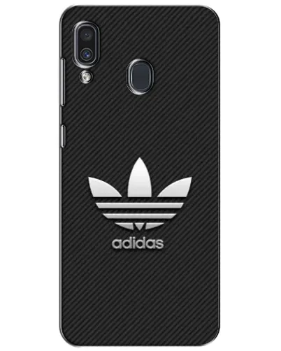Чехол для Samsung Galaxy A30 2019 (A305F) с картинкой «Adidas Карбоновая текстура»