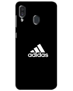 Чехол для Samsung Galaxy A30 2019 (A305F) с картинкой «Черная классика Adidas»