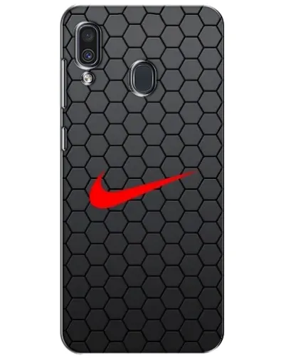 Чехол для Samsung Galaxy A30 2019 (A305F) с картинкой «Nike — карбоновая сетка»