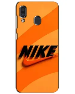 Чехол для Samsung Galaxy A30 2019 (A305F) с картинкой «Оранжевый драйв Nike»