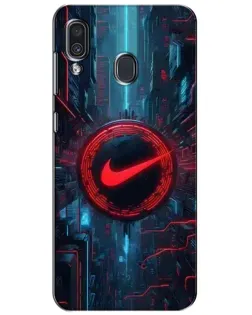 Чехол для Samsung Galaxy A30 2019 (A305F) с картинкой «Техногенный стиль Nike»