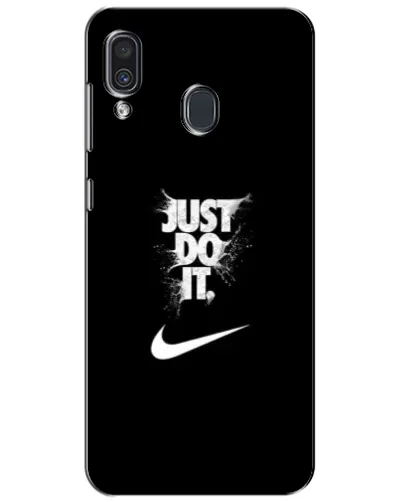 Чехол для Samsung Galaxy A30 2019 (A305F) с картинкой «Текстовый принт Nike»