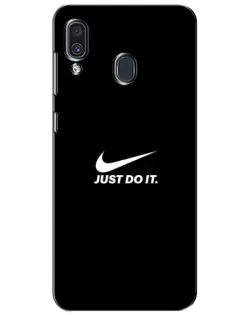 Чехол для Samsung Galaxy A30 2019 (A305F) с картинкой «Минимализм от Nike»