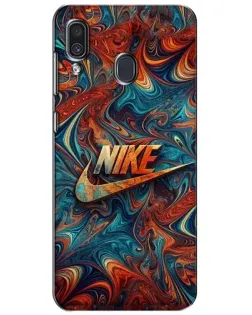 Чехол для Samsung Galaxy A30 2019 (A305F) с картинкой «Nike в абстракции»
