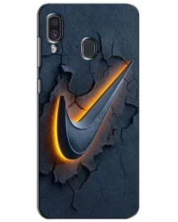 Чехол для Samsung Galaxy A30 2019 (A305F) с картинкой «Объемный логотип Найк»