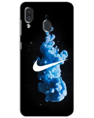Чехол для Samsung Galaxy A30 2019 (A305F) с картинкой «Nike и синий дым»