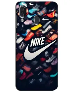 Чехол для Samsung Galaxy A30 2019 (A305F) с картинкой «Коллекция кроссовок Nike»