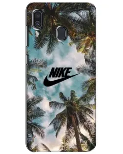 Чохол для Samsung Galaxy A30 2019 (A305F) з картинкою «Тропічний принт Nike»
