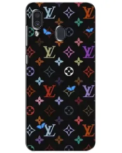 Чехол для Samsung Galaxy A30 2019 (A305F) с картинкой «Цветная монограмма LV»