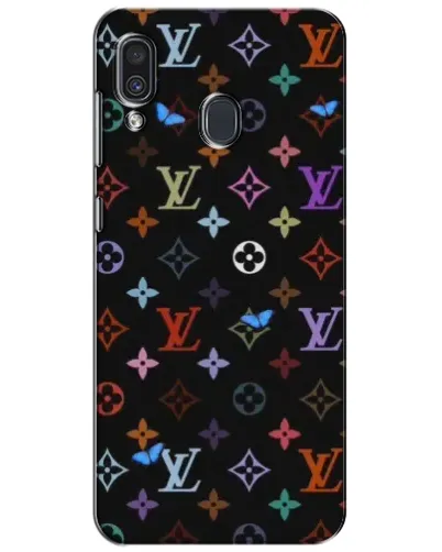 Чехол для Samsung Galaxy A30 2019 (A305F) с картинкой «Цветная монограмма LV»