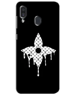 Чехол для Samsung Galaxy A30 2019 (A305F) с картинкой «Цветочная монограмма»