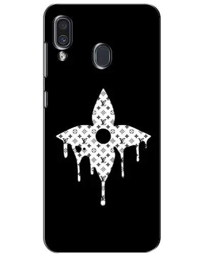 Чехол для Samsung Galaxy A30 2019 (A305F) с картинкой «Цветочная монограмма»
