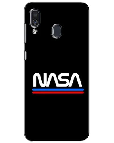 Чехол для Samsung Galaxy A30 2019 (A305F) с картинкой «NASA — классика Red Blue»