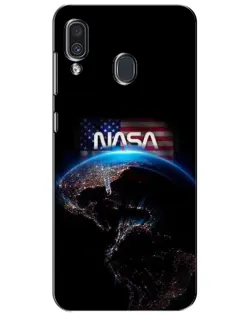 Чехол для Samsung Galaxy A30 2019 (A305F) с картинкой «Земля из космоса NASA»