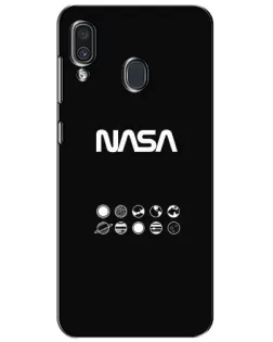 Чехол для Samsung Galaxy A30 2019 (A305F) с картинкой «NASA — технический принт»