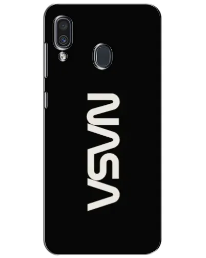 Чехол для Samsung Galaxy A30 2019 (A305F) с картинкой «NASA — вертикальный логотип»