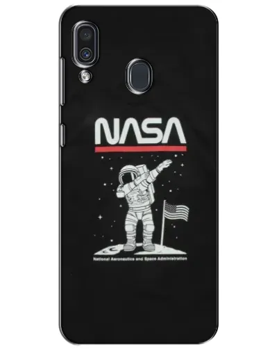 Чехол для Samsung Galaxy A30 2019 (A305F) с картинкой «NASA — шагаем по Луне»
