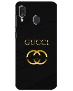 Чехол для Samsung Galaxy A30 2019 (A305F) с картинкой «Золотой логотип Gucci»