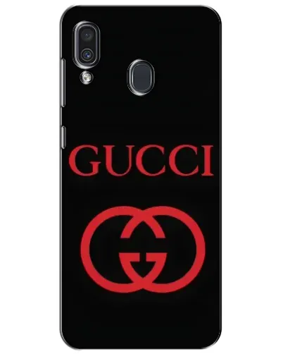 Чехол для Samsung Galaxy A30 2019 (A305F) с картинкой «Gucci — красный логотип»
