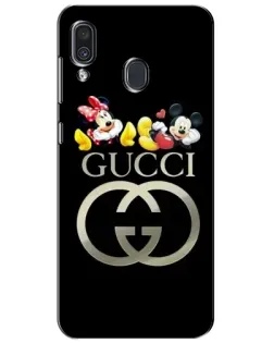 Чехол для Samsung Galaxy A30 2019 (A305F) с картинкой «Gucci — герои Disney»