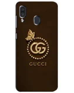 Чехол для Samsung Galaxy A30 2019 (A305F) с картинкой «Gucci — золотая бабочка»