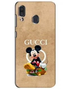 Чехол для Samsung Galaxy A30 2019 (A305F) с картинкой «Микки Маус Gucci — крафт»