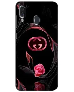 Чехол для Samsung Galaxy A30 2019 (A305F) с картинкой «Gucci — неоновая роза»