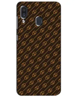 Чехол для Samsung Galaxy A30 2019 (A305F) с картинкой «Gucci — золотые диагонали»