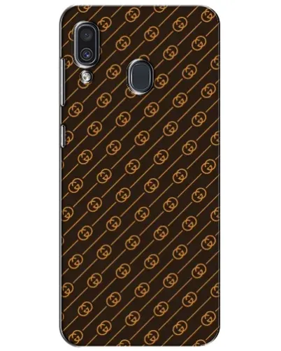Чехол для Samsung Galaxy A30 2019 (A305F) с картинкой «Gucci — золотые диагонали»