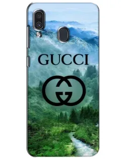 Чехол для Samsung Galaxy A30 2019 (A305F) с картинкой «Gucci — горный пейзаж»