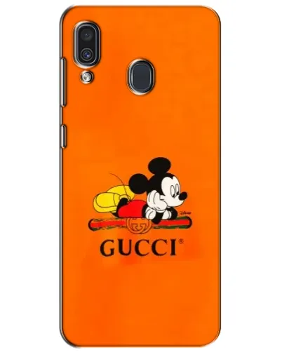 Чехол для Samsung Galaxy A30 2019 (A305F) с картинкой «Микки Маус Gucci — оранж»