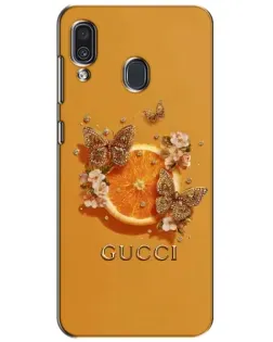 Чохол для Samsung Galaxy A30 2019 (A305F) з картинкою «Gucci — золоті метелики»