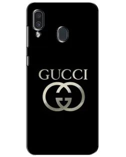 Чохол для Samsung Galaxy A30 2019 (A305F) з картинкою «Gucci — золото на чорному»