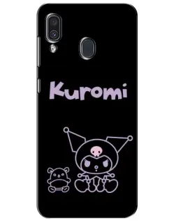 Чехол для Samsung Galaxy A30 2019 (A305F) с картинкой «Kuromi — черный минимализм» Чехол для Samsung Galaxy A30 2019 (A305F) с картинкой «Kuromi — черный минимализм»