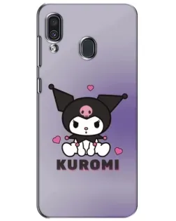 Чехол для Samsung Galaxy A30 2019 (A305F) с картинкой «Kuromi — фиолетовый арт»