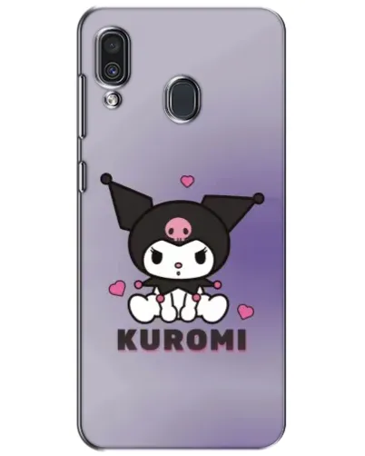 Чехол для Samsung Galaxy A30 2019 (A305F) с картинкой «Kuromi — фиолетовый арт»