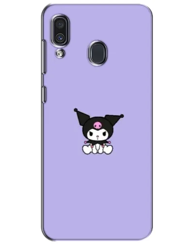 Чехол для Samsung Galaxy A30 2019 (A305F) с картинкой «Kuromi — фиолетовый минимализм»