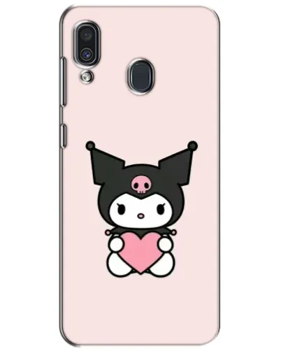 Чехол для Samsung Galaxy A30 2019 (A305F) с картинкой «Kuromi и сердце»