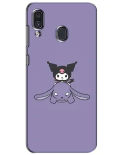 Чехол для Samsung Galaxy A30 2019 (A305F) с картинкой «Kuromi на лиловом фоне»