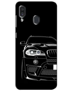 Чехол для Samsung Galaxy A30 2019 (A305F) с картинкой «Темный силуэт BMW»