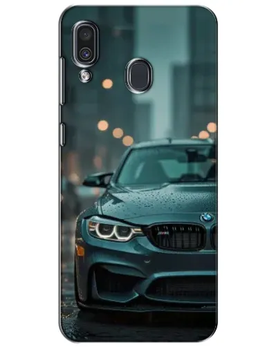Чехол для Samsung Galaxy A30 2019 (A305F) с картинкой «BMW в огнях города»