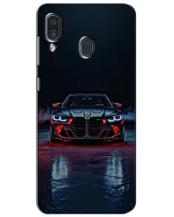 Чехол для Samsung Galaxy A30 2019 (A305F) с картинкой «BMW на мокрой дороге»