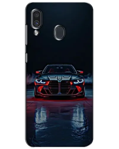 Чехол для Samsung Galaxy A30 2019 (A305F) с картинкой «BMW на мокрой дороге»