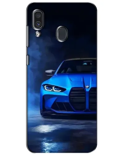 Чехол для Samsung Galaxy A30 2019 (A305F) с картинкой «Голубая BMW M4»