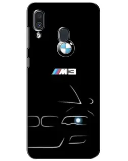Чехол для Samsung Galaxy A30 2019 (A305F) с картинкой «Минималистичный принт BMW M3»