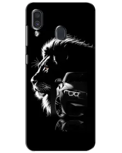 Чехол для Samsung Galaxy A30 2019 (A305F) с картинкой «BMW и лев»
